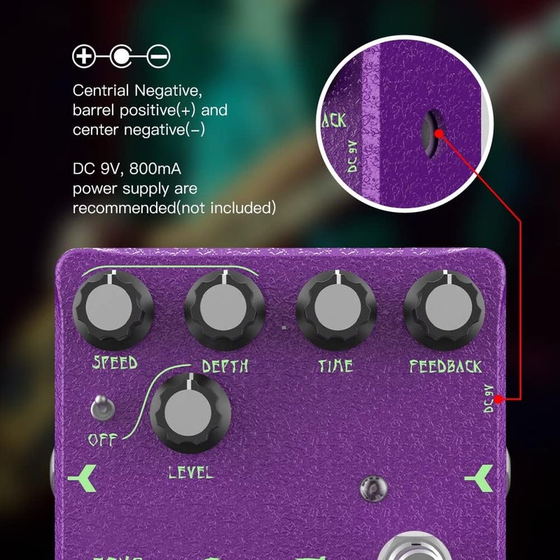 JOYO Delay Pedal Echoes Digital Multi Delay Pedal with Modulation for Electric Guitar Effects High-end Edition Dr.J Series (D54) - Image 3